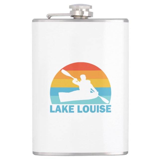 Lake Louise Banff National Park Kayak Hip Flask (Front)