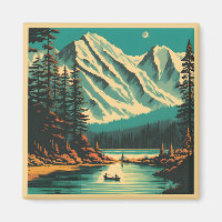 Lake Louise Banff National Park Retro Travel