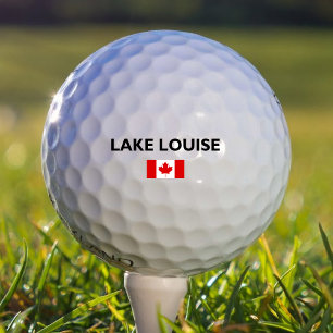 Lake Louise Canada Canadian Flag Light-Colour Golf Balls