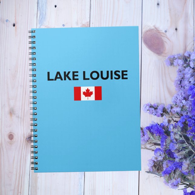 Lake Louise Canada Canadian Flag Light-Colour Notebook (Creator Uploaded)