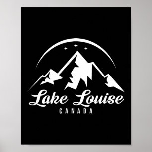Lake Louise Canada Ski Resort Skiing Snowboarding Poster
