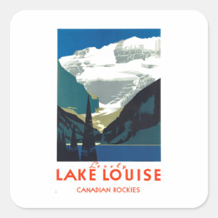 Lake Louise Canadian Rockies Canada Square Sticker