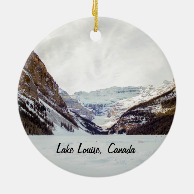 Lake Louise Christmas ornament (Back)
