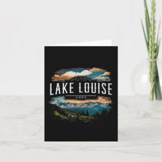 Lake Louise Mountains Alberta Hiking Outdoors Vint Card