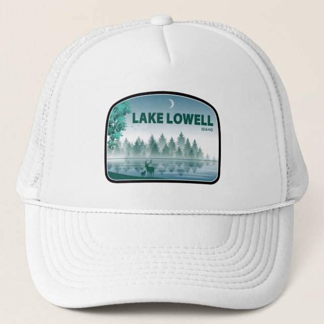 Lake Lowell Idaho Deer Trucker Hat (Front)