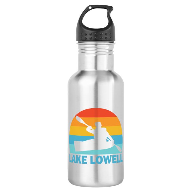 Lake Lowell Idaho Kayak 532 Ml Water Bottle (Front)