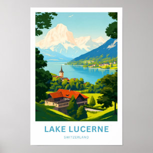 Lake Lucerne Switzerland Travel Print