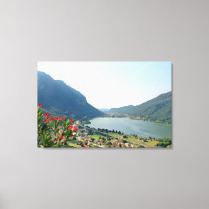 Lake Lugano - painting Canvas Print