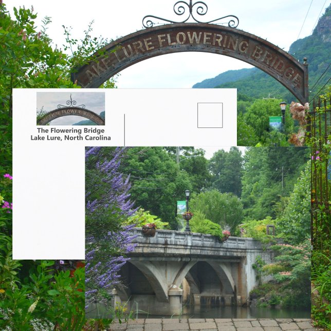 Lake Lure Flowering Bridge North Carolina Photo Postcard (Creator Uploaded)