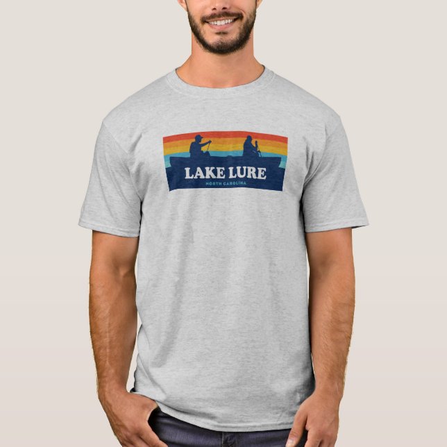 Lake Lure North Carolina Canoe T-Shirt (Front)