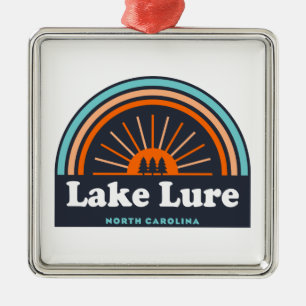 Lake Lure North Carolina Rainbow Metal Tree Decoration
