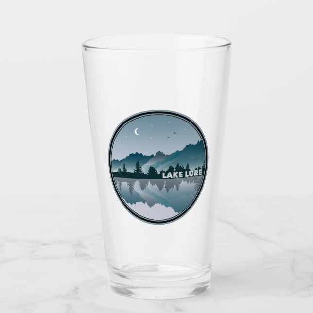 Lake Lure North Carolina Reflection Glass (Front)