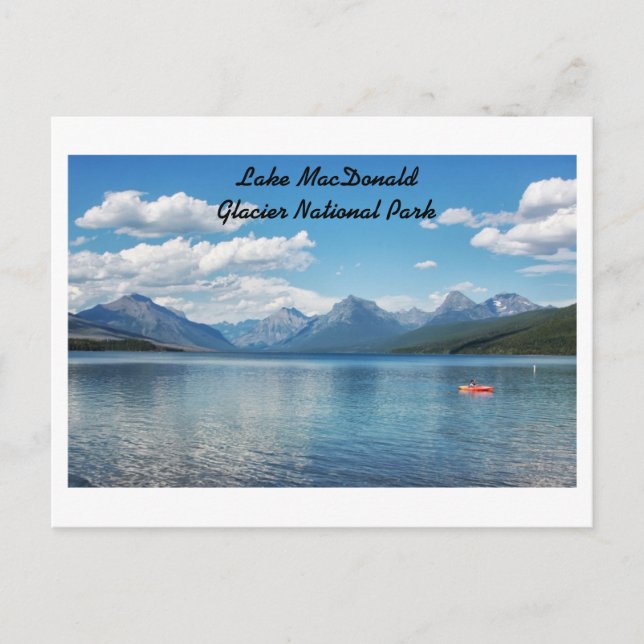 Lake Macdonald, Glacier National Park Postcard (Front)