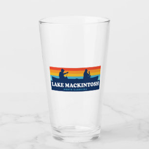 Lake Mackintosh North Carolina Canoe Glass