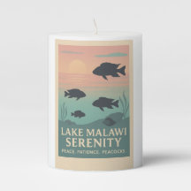 Lake Malawi Serenity – Tranquil Sunset Candle
