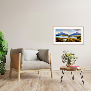 Lake Mangamahoe Diptych - Canvas Art Print