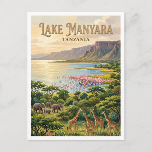 Lake Manyara National Park Mto wa Mbu Tanzania Postcard
