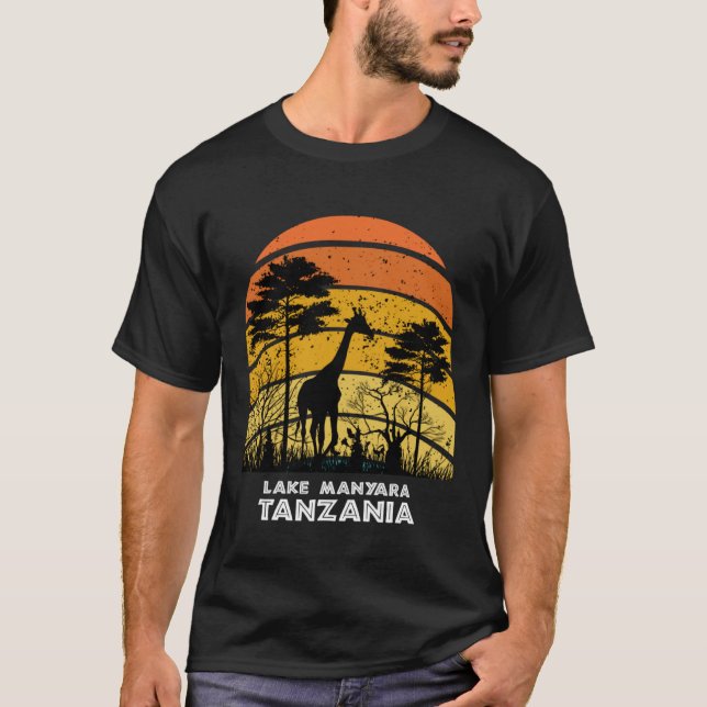 Lake Manyara, Tanzania Safari National Park Game R T-Shirt (Front)