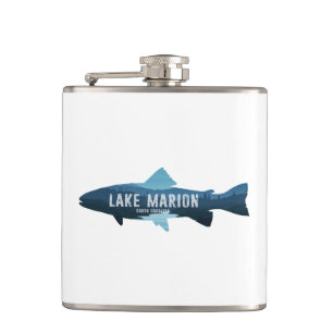 Lake Marion South Carolina Fish Hip Flask