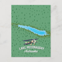 Lake McConaughy Nebraska travel poster