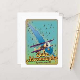 lake mcconaughy vintage travel poster.