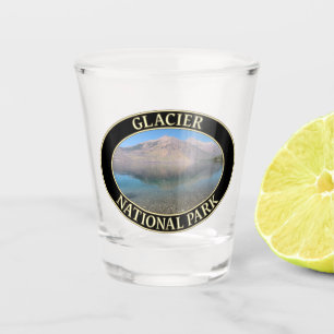 Lake McDonald at Glacier National Park in Montana Shot Glass