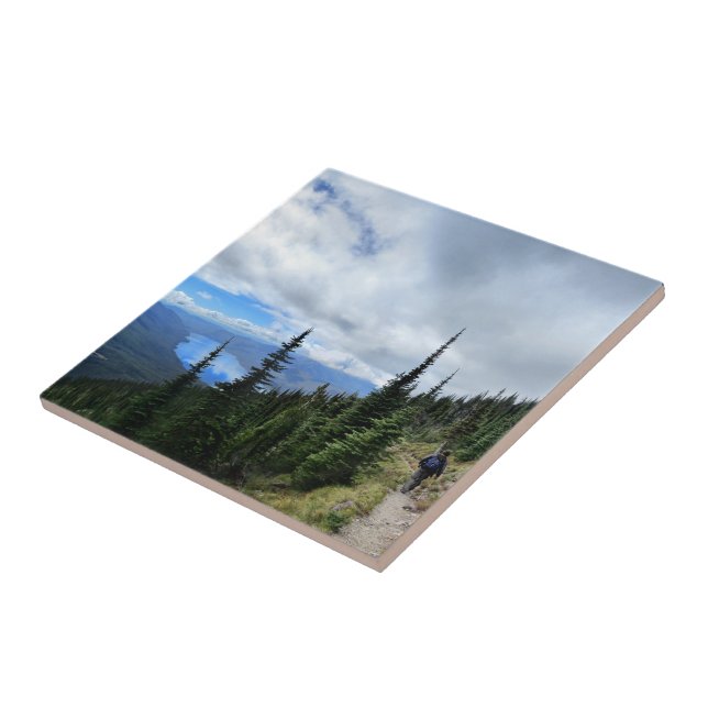 Lake McDonald frm Mt Brown - Glacier National Park Tile (Side)
