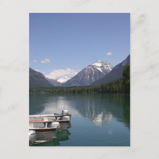 Lake McDonald Glacier Park Postcard (Front)