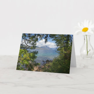 Lake McDonald Through Forest Frame Card