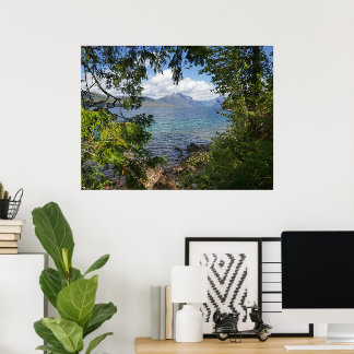 Lake McDonald Through Forest Frame Poster