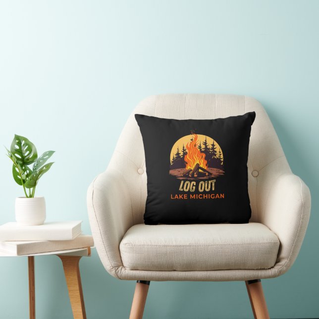 Lake Michigan Campfire Cushion (Chair)