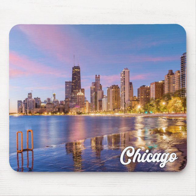 Lake Michigan, Chicago, Illinois, USA Mouse Pad (Front)