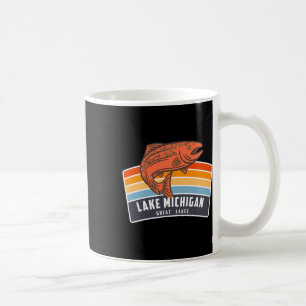 Lake Michigan Great Lakes Salmon Fishing Coffee Mug