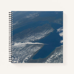 Lake Michigan, Lake Huron And State Of Michigan. Notebook