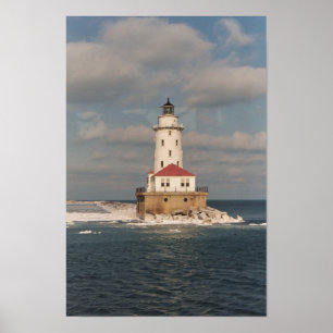 Lake Michigan Lighthouse Poster