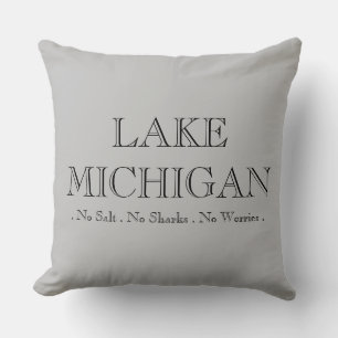 Lake Michigan, no sharks, no salt, no worries! Cushion