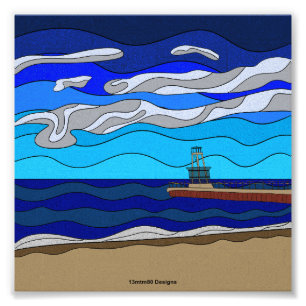 Lake Michigan - Photo Print 6"x6"