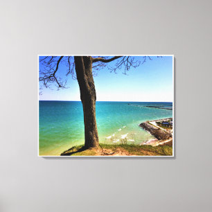 Lake Michigan, Port Washington, WI Canvas Print
