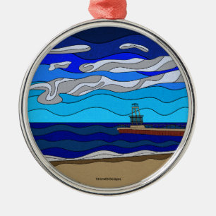 Lake Michigan - Premium Ornament (circle)