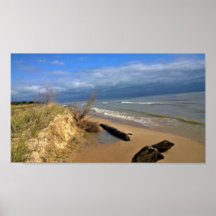 Lake Michigan, Sheboygan, Wisconsin Poster