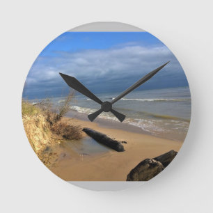 Lake Michigan, Sheboygan, Wisconsin Round Clock