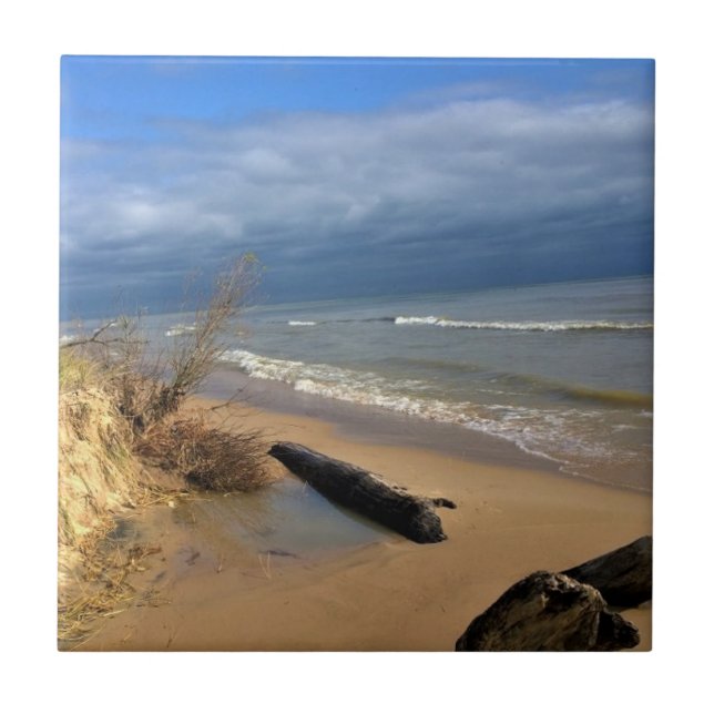 Lake Michigan, Sheboygan, Wisconsin Tile (Front)