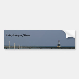 Lake Michigan Shores Beacon Light Bumper Sticker