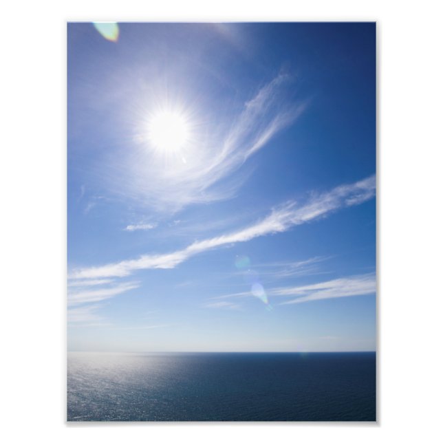Lake Michigan Sunny Day Photo Print (Front)