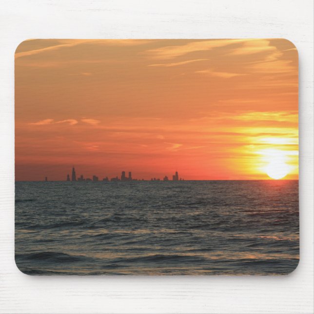 Lake Michigan Sunset 1 Mouse Pad (Front)