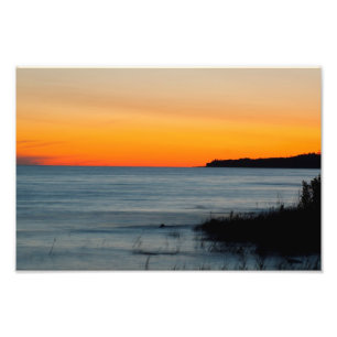 Lake Michigan Sunset, Michigan Photo Print