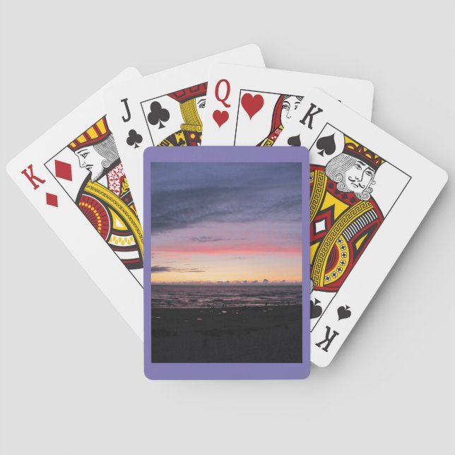 Lake Michigan Sunset Playing Cards (Back)