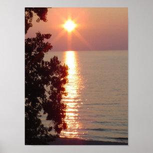 Lake Michigan Sunset Poster