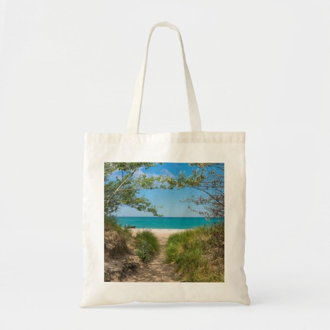 Lake Michigan Tranquillity Tote Bag (Front)