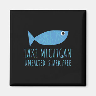 Lake Michigan Unsalted Shark Free Great Lakes Fish Magnet